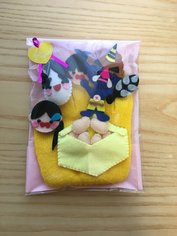 ♡新色♡ 手袋シアター☆豆まき(節分)☆ 5枚目の画像