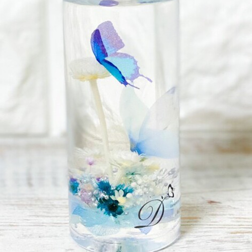 ハーバリウム 〜バタフライ〜2匹の蝶 ハーバリウム・植物標本