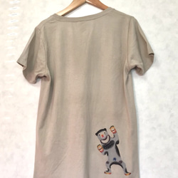 ☆Fさま専用♫【送料無料】レディーチャリティスTシャツ/手染め紅型/マレー熊 3枚目の画像
