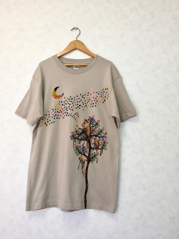 Sさま専用☆【送料無料】手染め紅型のテングザルチャリティTシャツ 1枚目の画像