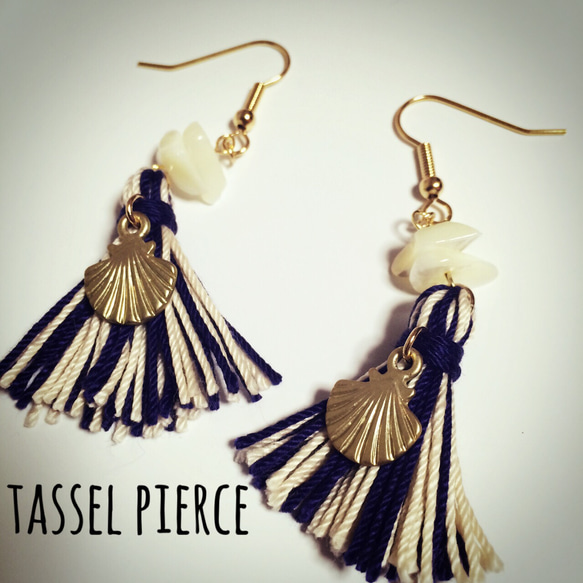 【大人気アイテム】tassel pierce（タッセルピアス） 1枚目の画像