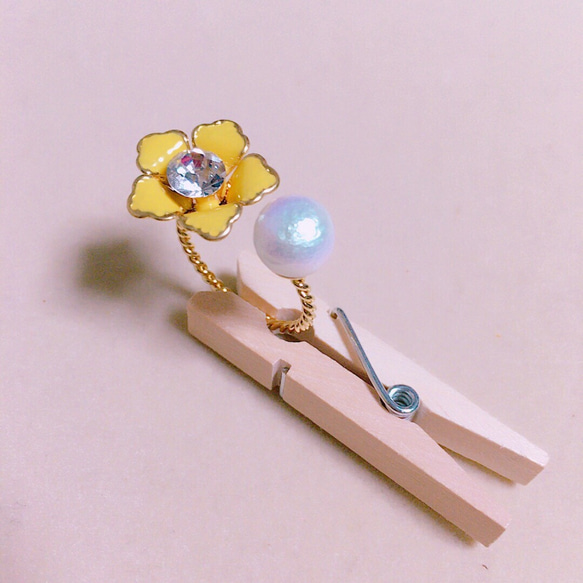 【大人かわいい】botanical flower ring 1枚目の画像