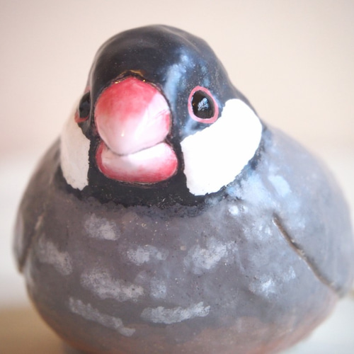 手乗り文鳥の花器(桜文鳥) 一輪挿し・花瓶・花器 Kiraraca｜夏季休業