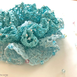 blue hawaiian : crystal sweets シュシュ 1枚目の画像