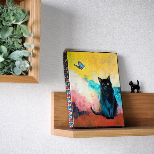 猫と蝶々アンティーク絵画 猫と蝶々アンティーク絵画 開館25周年秋季企画展「耄耋って