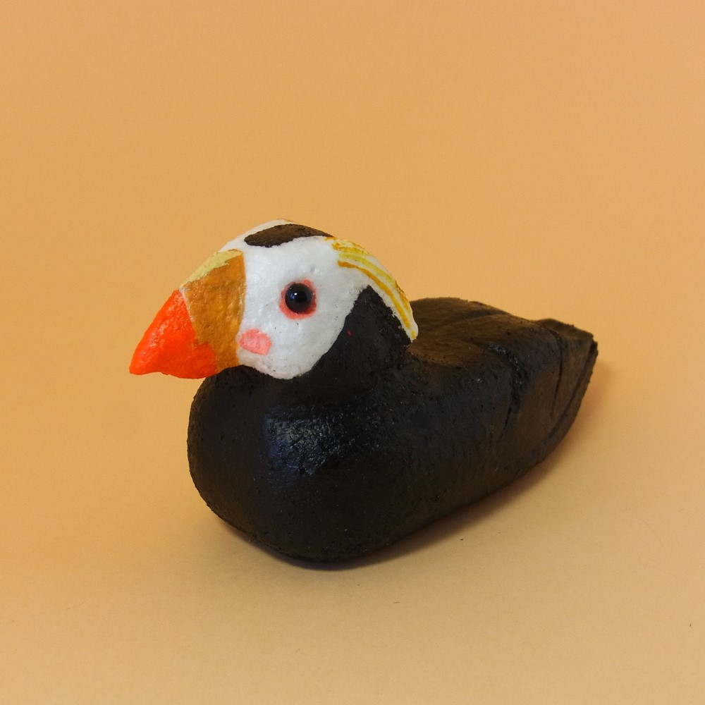 油絵　専用　お困り顔のいやし鳥パフィン 油絵 専用 お困り顔のいやし鳥パフィン