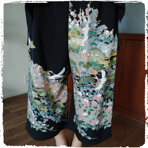 最新作 41 作家物 留袖 パンツ セットアップ 着物リメイク 結婚