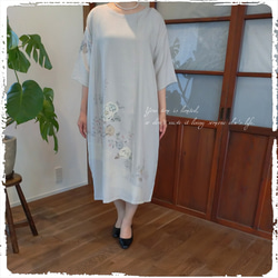 新作 2 ドルマン袖 ワンピース フォーマル 卒業式 着物リメイク 着物