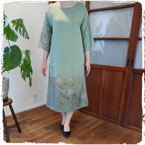 新作 3 色留袖 Aラインワンピース 着物 リメイク 卒業式 入学式