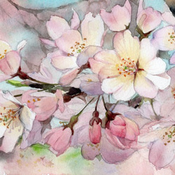 Eng sub ] Watercolor Tree Painting easy tutorial #4 Cherry