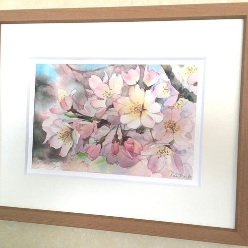 アート【手描き水彩画 原画】桜時間 -神代桜- 絵画 Junko.K 通販 アート【手描き水彩画 原画】桜時間 -神代桜- 絵画 Junko.K 通販