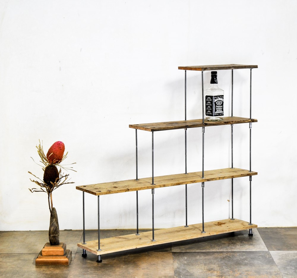 古材のシェルフ 植物プランツ　観葉植物　【サイズオーダーご相談ください】