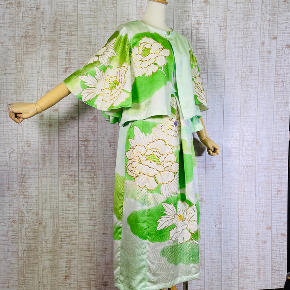 着物リメイク 正絹 留袖ボレロ