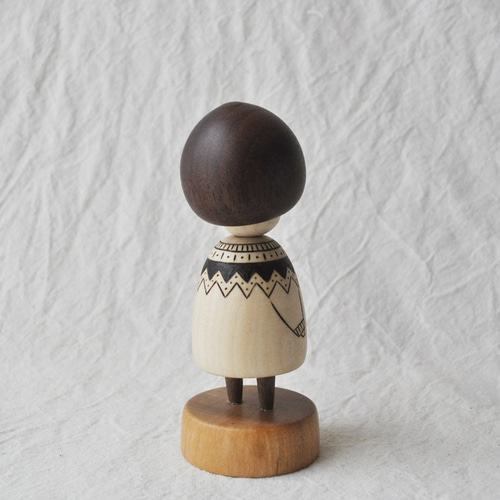 こけし人形セット（手描き・木製） MuuMoku こけし 27 その他人形 木工房 千舟 通販 12364625