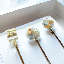 Mixed media Hair pin set ⅰ 4枚目の画像