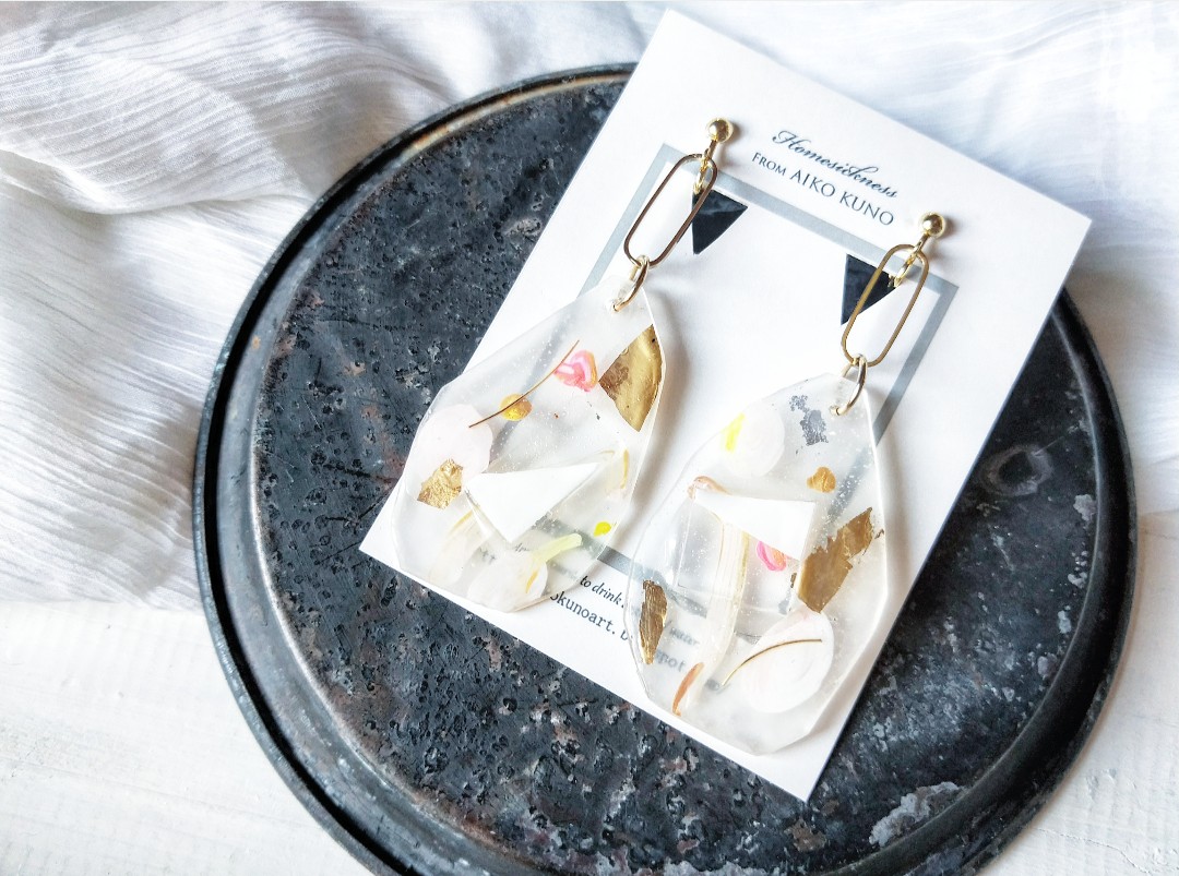Drops art earrings /large