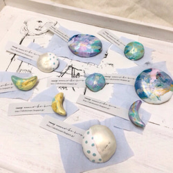 AIKOKUNO brooch/"painting to the moon" 5枚目の画像
