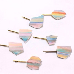 Painting brooch /sky 2枚目の画像