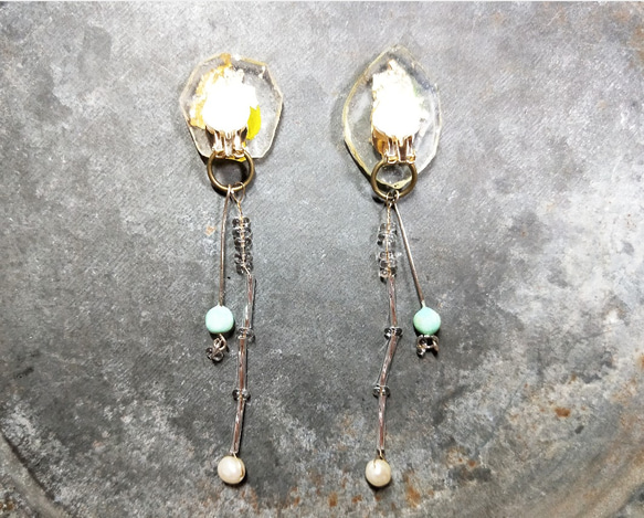 After the rain /earrings,pierce/ ice 4枚目の画像