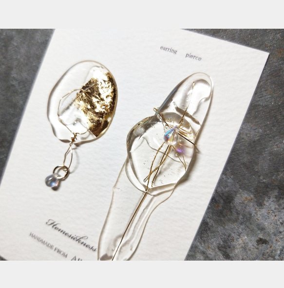 Beautiful water /earwear 02/ branch+drop+glass 4枚目の画像