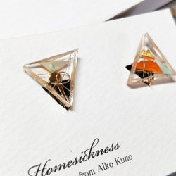 clear triangle petit earrings01 3枚目の画像