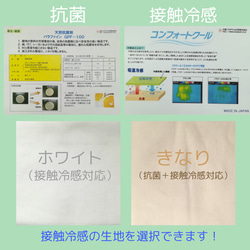 不織布マスクカバー（接触冷感生地 & 選べるリバティ） 8枚目の画像