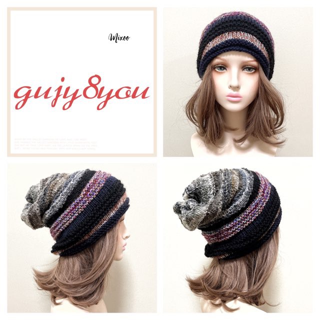 ボーダーニット帽Ａ６７