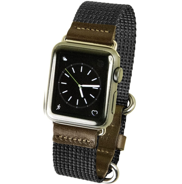 Apple Watch 錶帶 Apple Watch 皮帶皮革全系列兼容 38mm/40m/41mm 黑色 第2張的照片