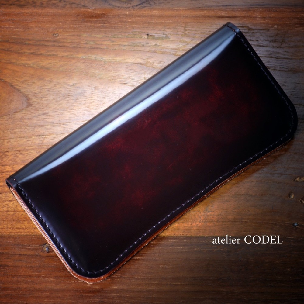 【未使用】atelierCODEL 長財布 栃木レザー メンズ ブラックパープル Amazon | atelierCODEL 長財布 栃木レザー メンズ 財布 本革