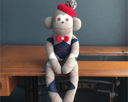 ソックモンキー アーガイル ぬいぐるみ yamamomo 通販 5165758｜Creema
