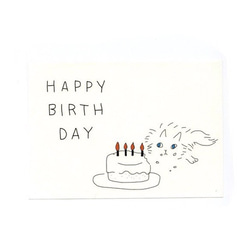 BIRTHDAY CARD_ねこ 2枚目の画像