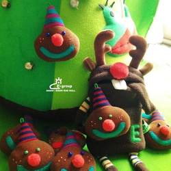 E*group 耶誕吊飾手工 薑餅人 雪人 耶誕老公公  交換禮物 第8張的照片