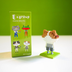 E * group小さなビルディングブロック人形1グループカエル猫 3枚目の画像