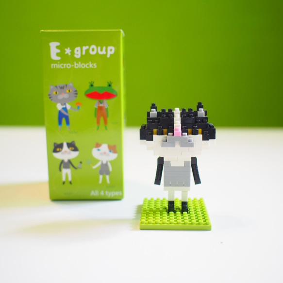 E * group小さなビルディングブロック人形HAILY猫 1枚目の画像