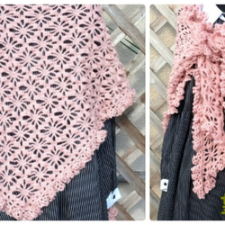 レトロポップな花柄ブランケットベビーのおくるみ(ガーゼ裏地付き