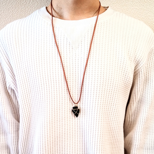 黒曜石の矢じりのネックレス ネックレス・ペンダント BaroqueBarocco