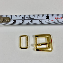 カバン金具　美錠と角カン　10個セット 12mm幅 2枚目の画像