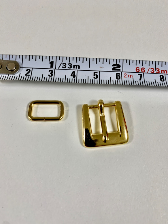 カバン金具　美錠と角カン　10個セット 12mm幅 3枚目の画像