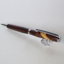 ＜パロサントライン＞香るオリジナル手作りボールペン（クラロウォルナット） 2枚目の画像