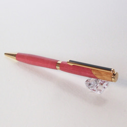 ＜パロサント＞香るオリジナル手作りボールペン（ピンクアイボリー） 2枚目の画像