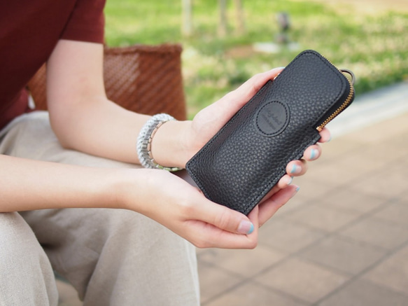 スリムメガネポーチ モノトーンモデル』【送料込み】持ち運びに便利な