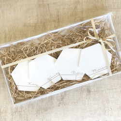 シンプル♡おしゃれ 名入れ 木製 貝殻コースター 夏インテリア 夏ギフト 結婚式 wedding プチギフト 4枚目の画像