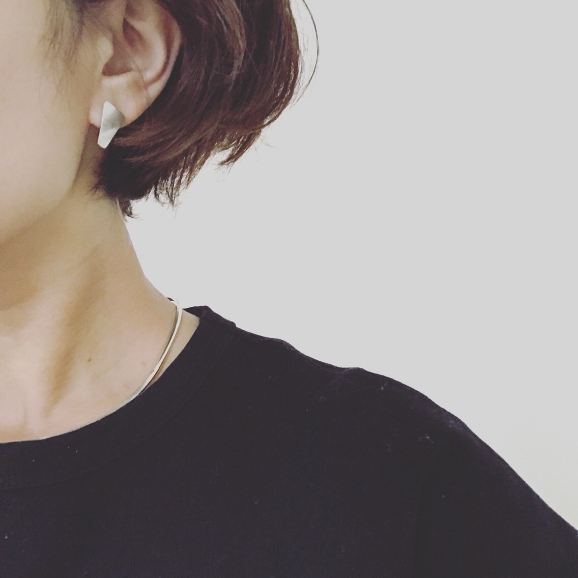 送料無料 『ふたつでしかく。』silver950 台形四角スタッドピアス ギフトボックス付き 幾何学　シルバー 9,504円