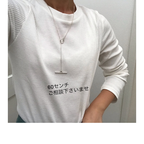 Tシャツにあう』送料無料 SV950 symbolシルバーネックレス S Tシャツにあう』送料無料 SV950 symbolシルバーネックレス S