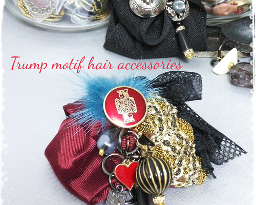 不思議の国のアリス②ラウンドレジンヘアゴム ポニーフック変更