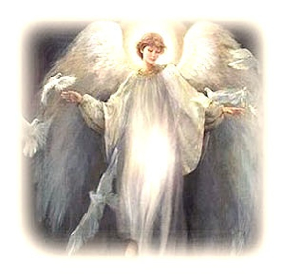 大天使ガブリエル（スワロ社製クリスタル・サンキャッチャー／ルーム用オーロラ） 5枚目の画像