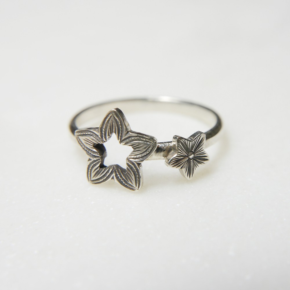 星の花のリング SV925【受注生産】