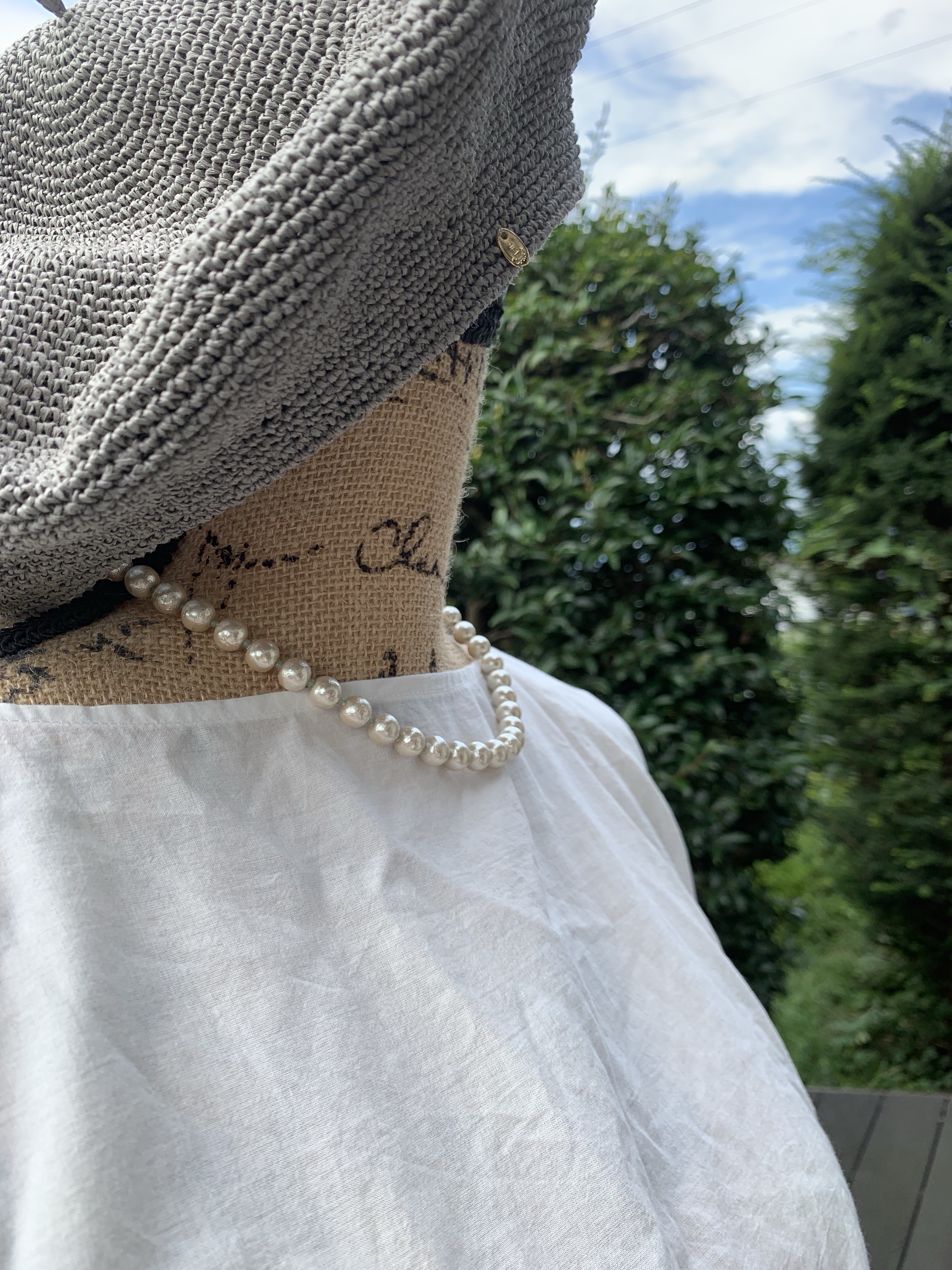 Tattonコットンパール ロングネックレス