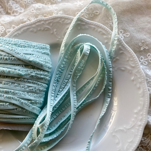 フランスアンティーク手刺繍スカラップレースホワイトワーク【sa446】