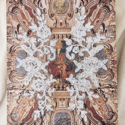 綺麗 お花 刺繍 モチーフ アップリケ 白 BK171015 ハンドメイド 手芸 素材 材料 1枚目の画像